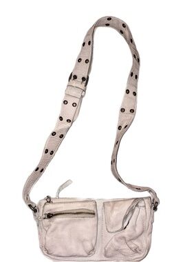 Free People Leather Wade Sling Bag in Mineral